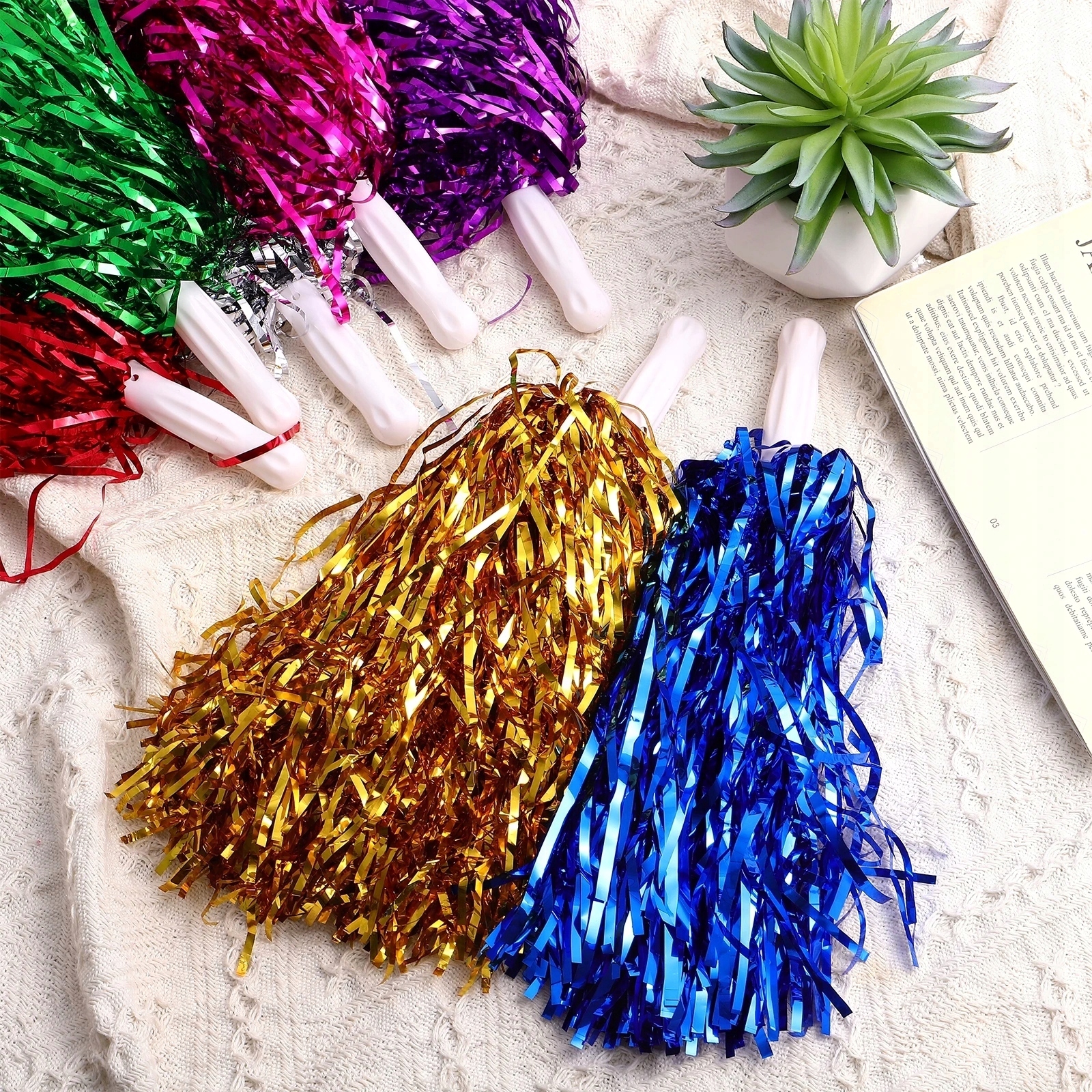 Prom Rekwizyty Pompony Cheerleaderek Rodzaj bidon