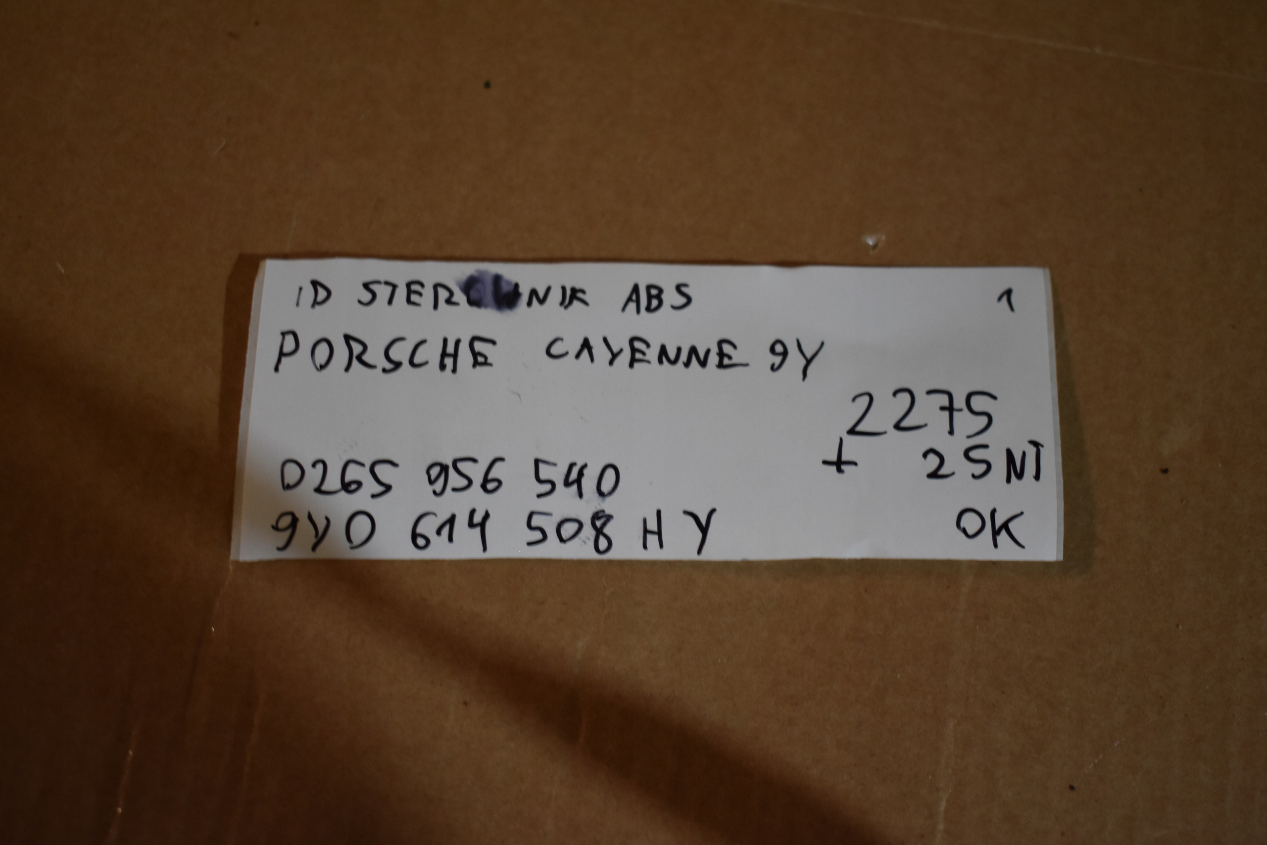 IDEALNY control unit ABS PORSCHE CAYENNE 9Y 1 9