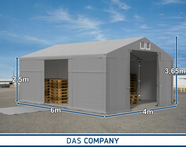 Namiot MAGNUS 4x6-2,5 magazynowy RÓŻNE KOLORY Szerokość 4 m