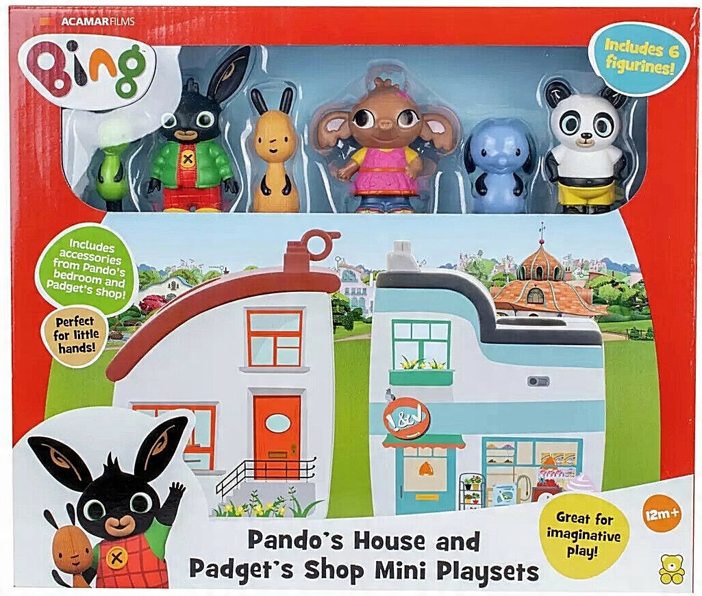 

Królik Bing Flop Sula Pando Domek Sklep 6 Figurek