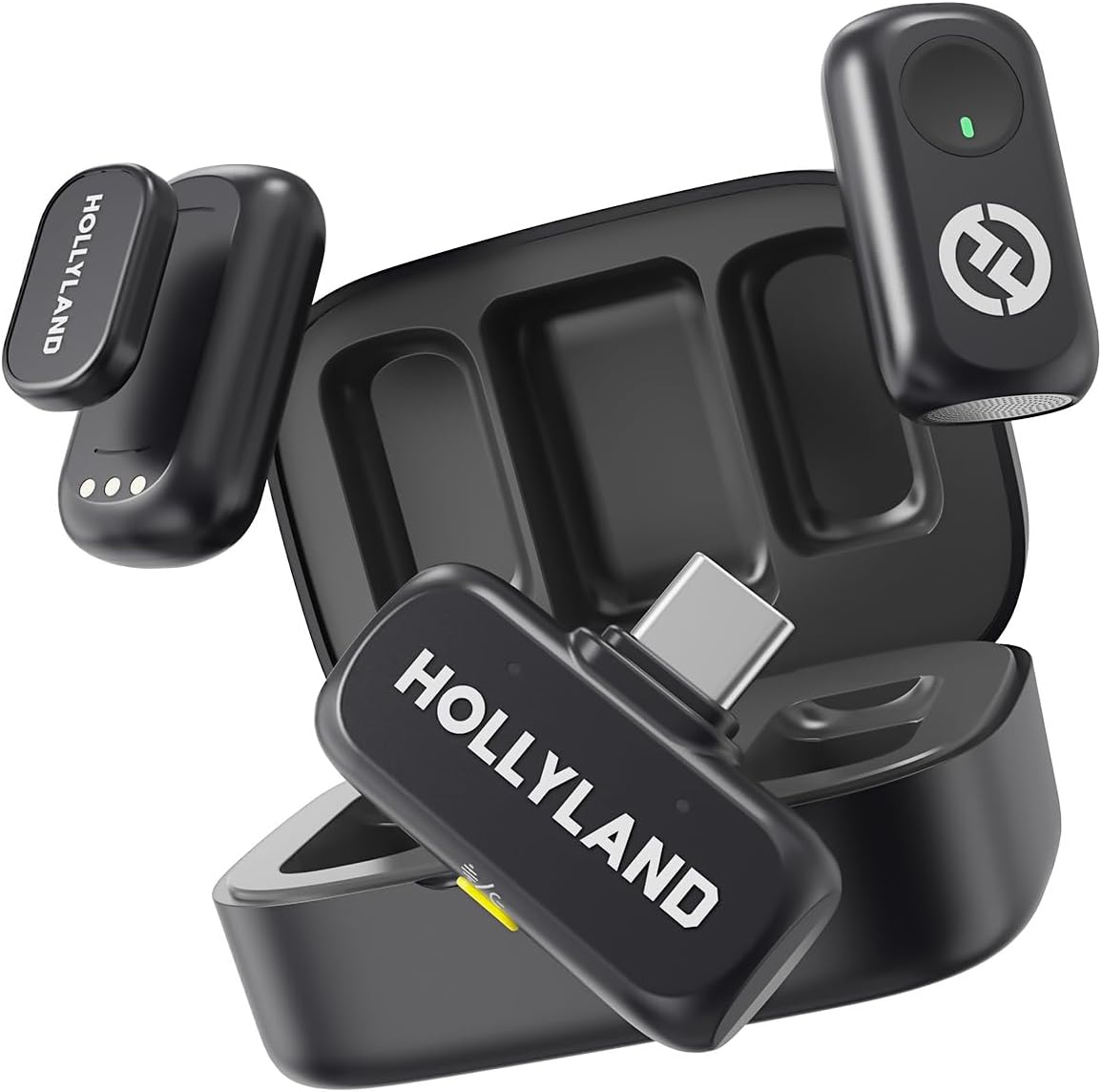 Bezdrátový klipový mikrofon pro vlogy Hollyland Lark A1 Usb-c, dosah 200 m, výdrž 54 h