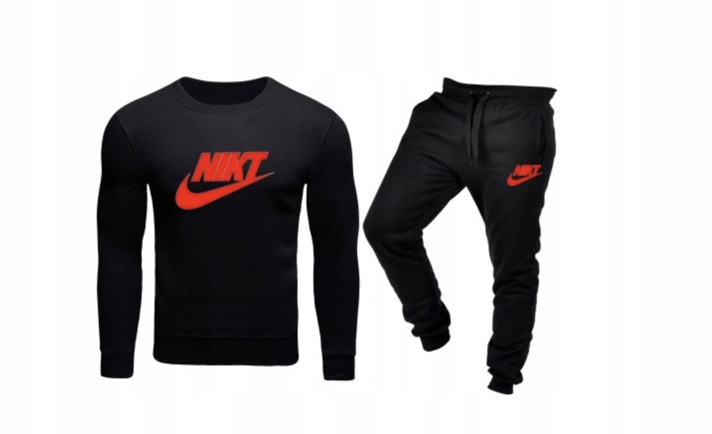 Tepláková Souprava Teplákovka Bez Kapuce Nikdo Černý M