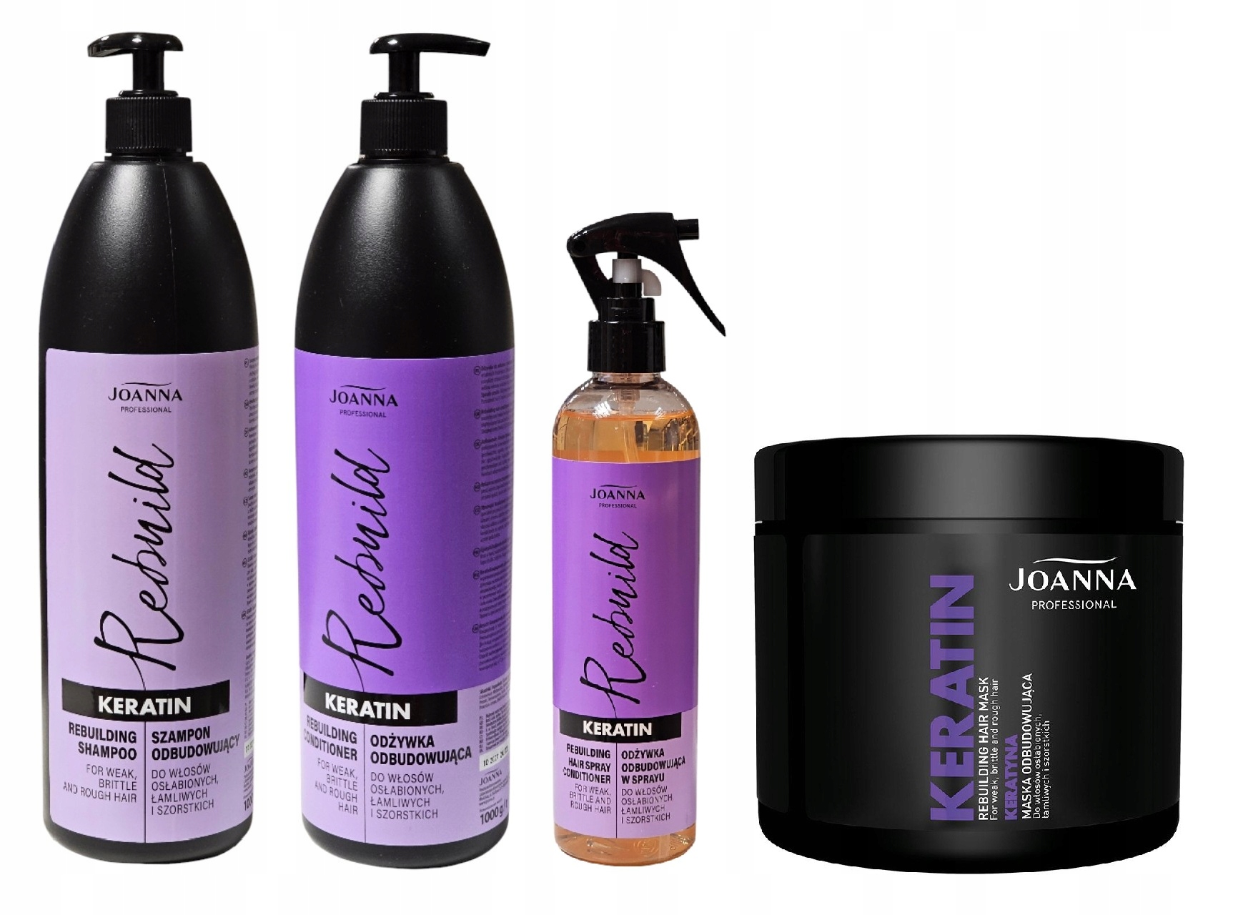 Odżywka szampon włosów osłabionych z keratyną odbudowująca KERATIN JOANNA