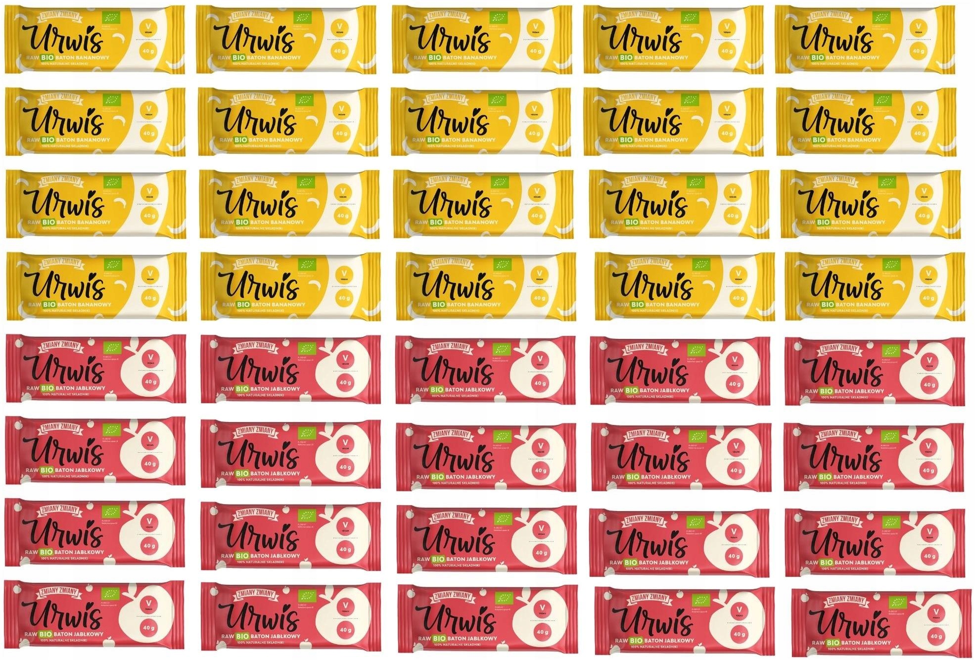 Levně 40 X Bio Tyčinka Pro Děti Bez Cukru Bez Konzervantů, Jablko A Banán