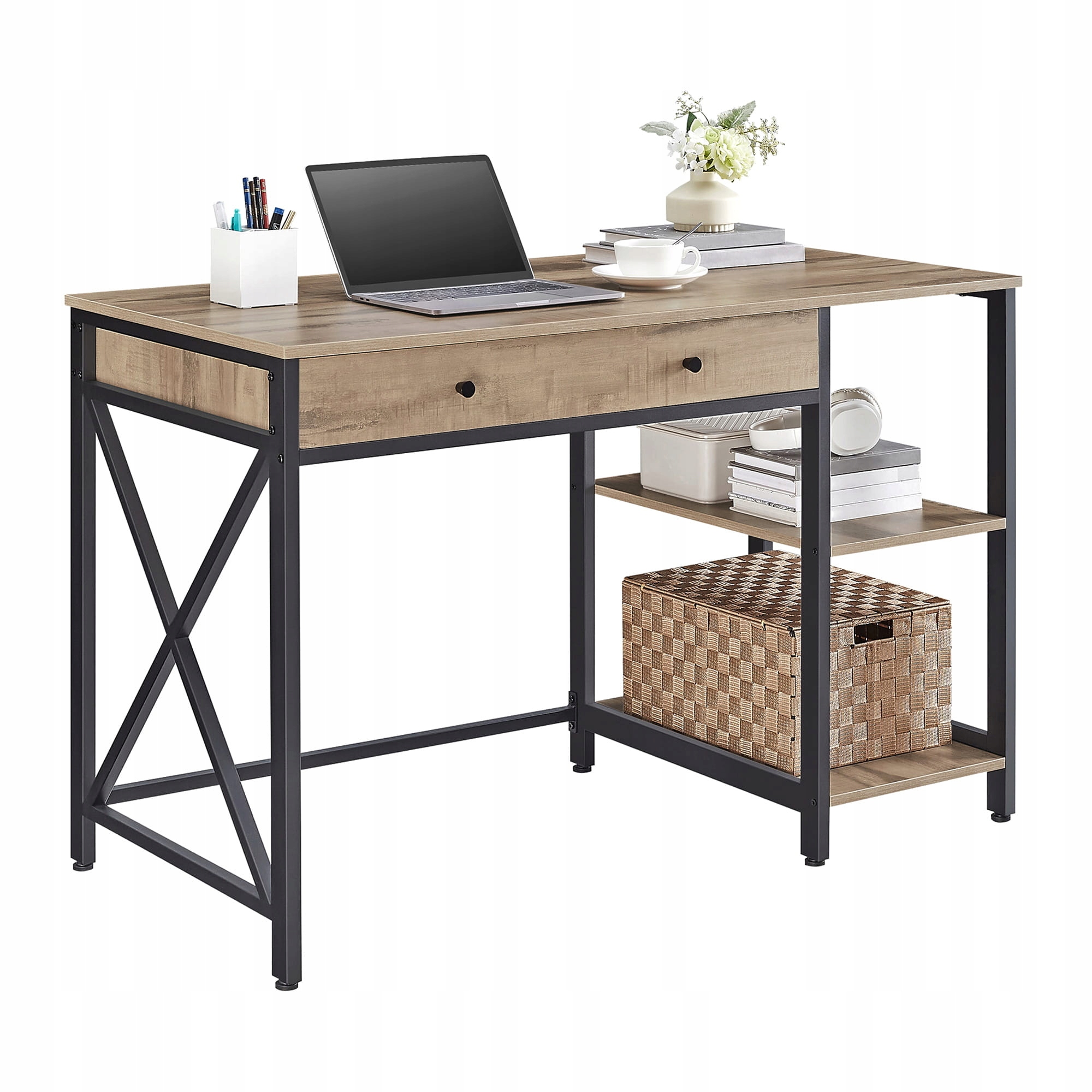 Rustikálny industriálny loftový stôl z retro kovu