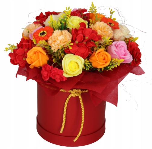 

Kwiaty Mydlane Flower Box Bukiet Duży