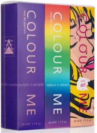 Colour Me 50ml Triple Packs Purple/colours/pop Art woda perfumowana damska