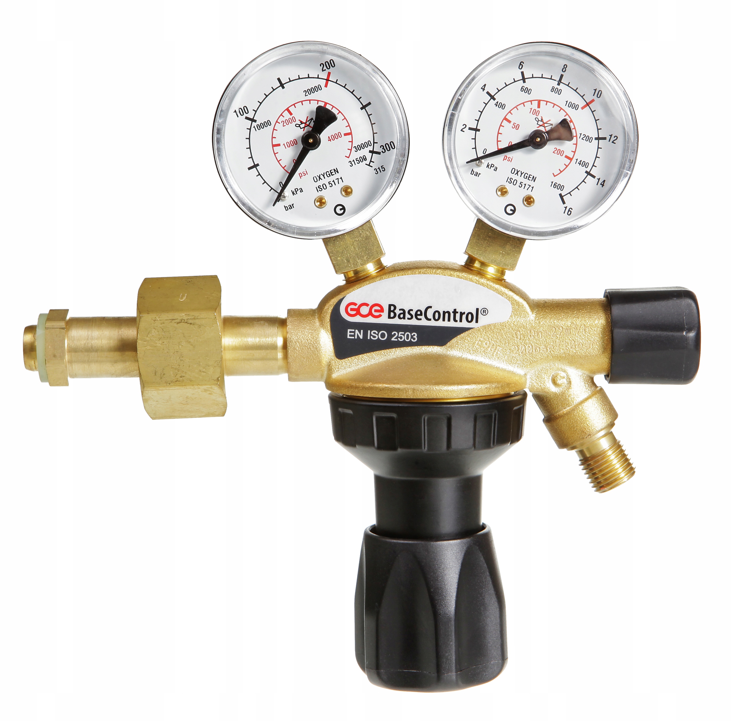 Redukce lahví Gce Basecontrol Kyslík 2 manometry na kyslík oxygen Base