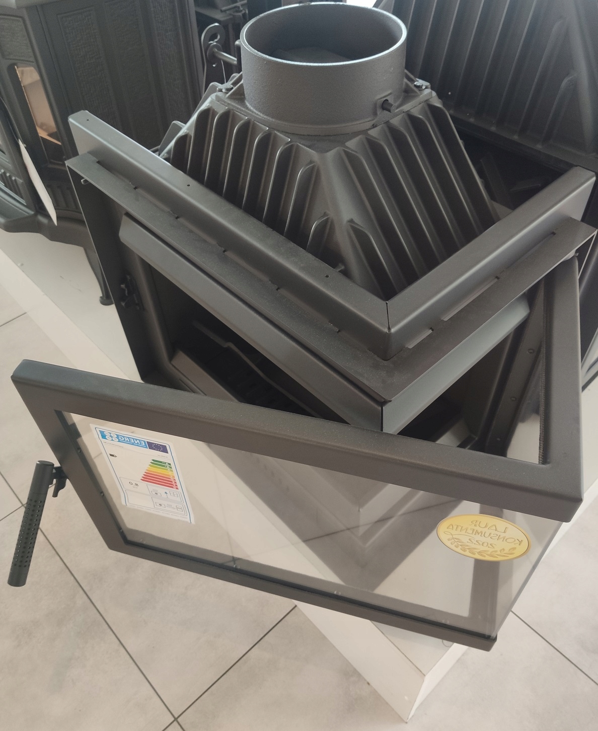 WKŁAD kominkowy SIMPLE prawy zestaw DOLOT LUFTY Szerokość 675 mm