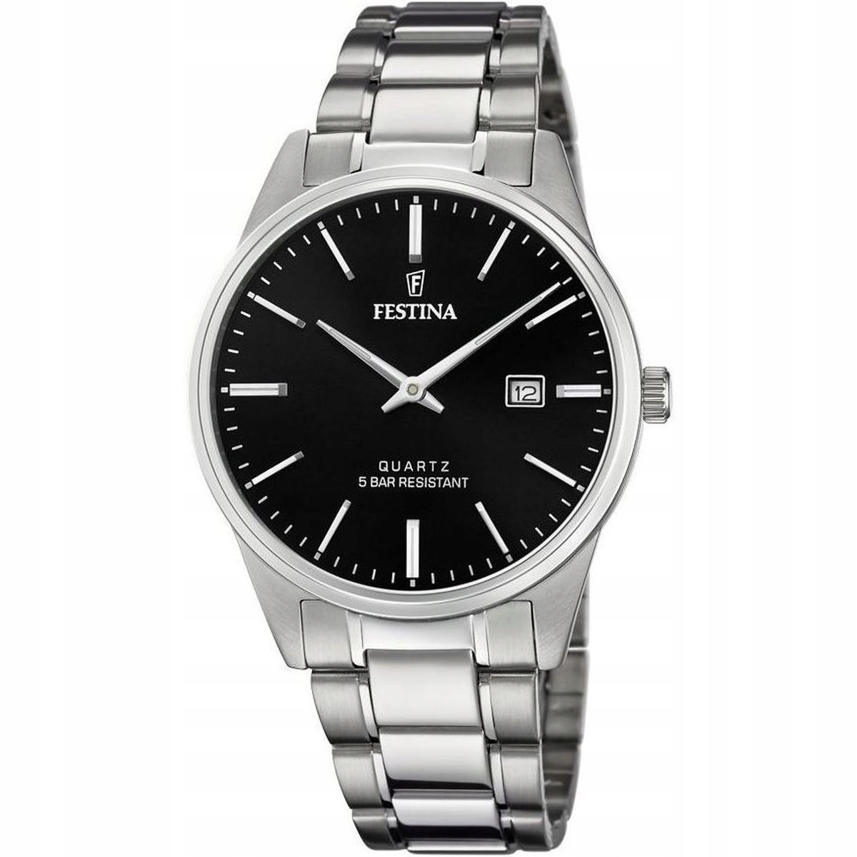 Hodinky Festina na náramku s černým ciferníkem F20511/4 Classic