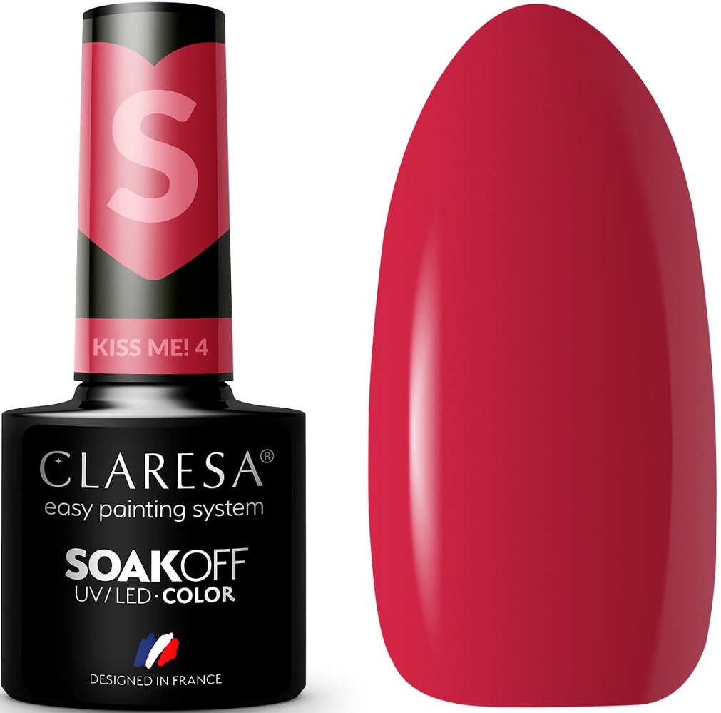 

Claresa Lakier Hybrydowy Kiss Me! 4 Malinowy Róż