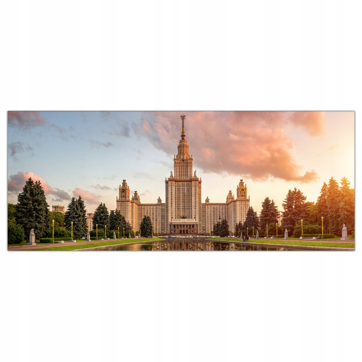 

Obraz na szkle Foto Miasto Zachód Słońca 125x50