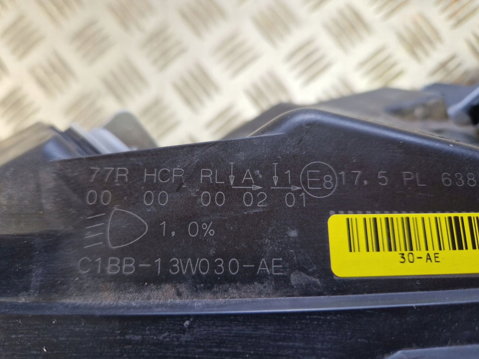 light left front FORD FIESTA MK7 LIFT 2012R->