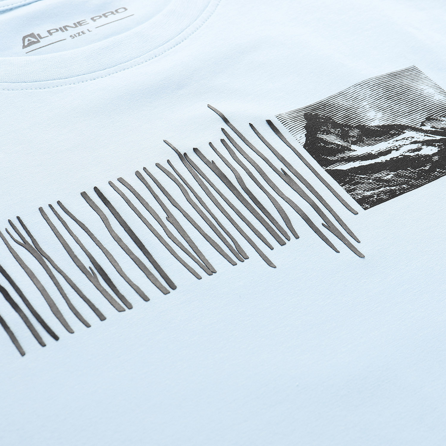 ALPINE PRO Koszulka męska turystyczna bawełniana Nord niebieski r.M Marka ALPINE PRO