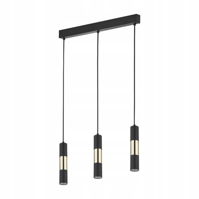 Tk Lighting Závesná lampa Viven 3xGU10 čierna
