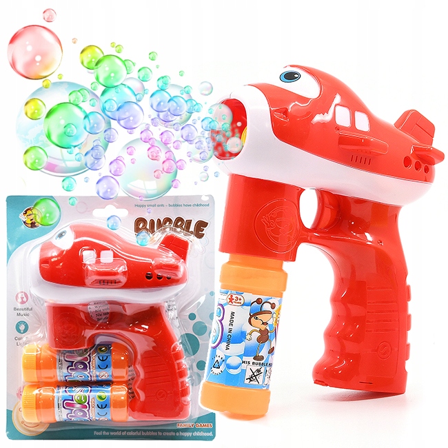 

Pistolet Do Baniek Mydlanych Bańki Samolot Płyn