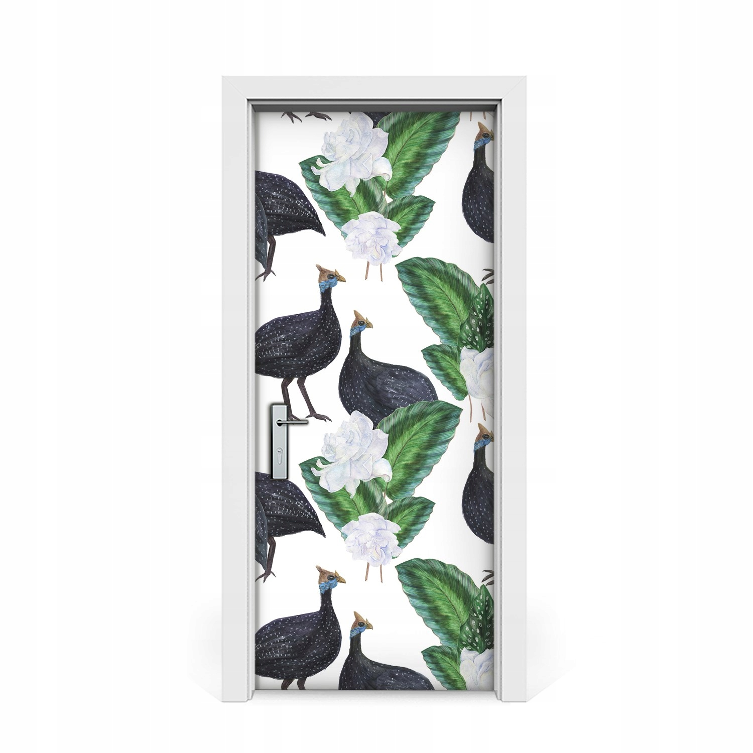 

Naklejka na drzwi Akwarela perliczki 85x205