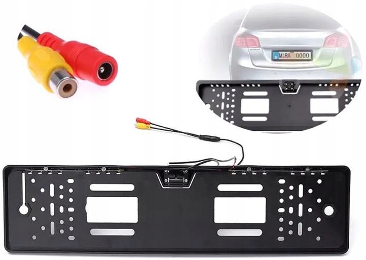 Kamera cofania w ramce tablicy rejestracyjnej LED Stan opakowania oryginalne