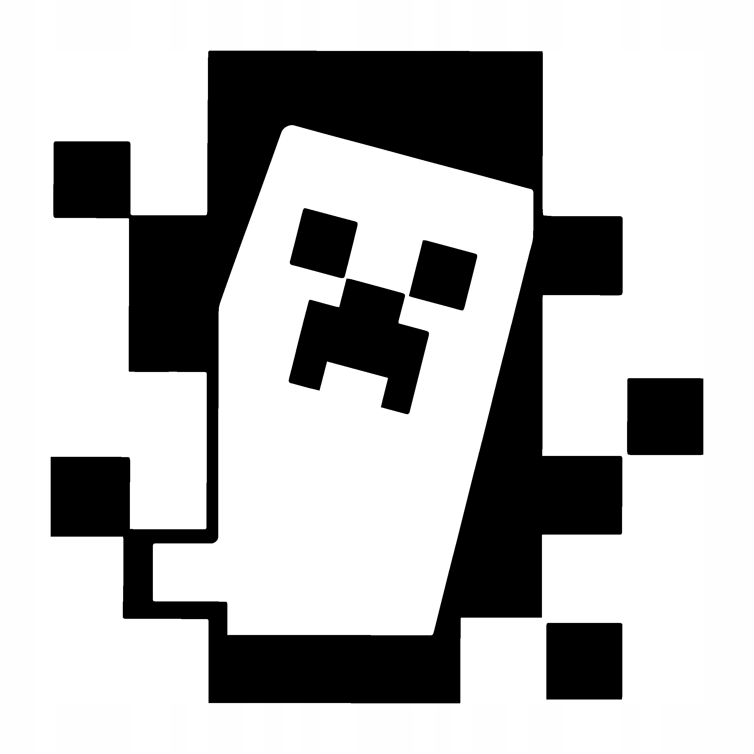 

Naklejka Minecraft czarna na auto