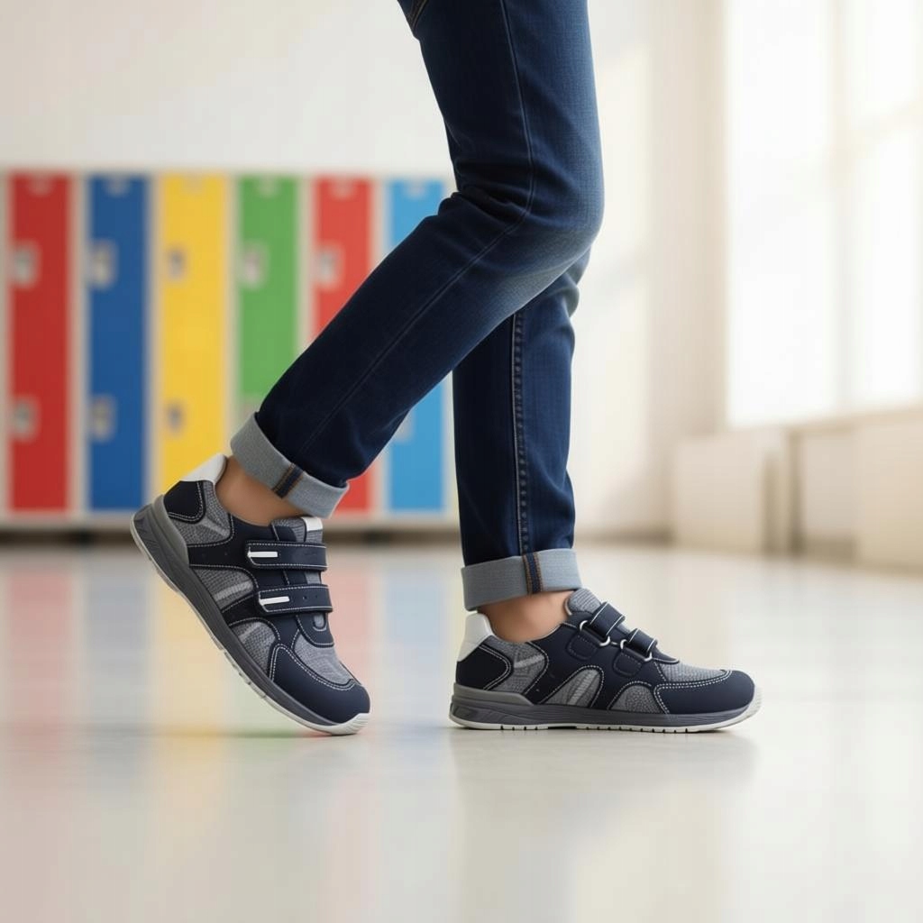 Sneakersy Na Rzepy półbuty Skórzane Ren-But Wkładka Antybakteryjna 3282