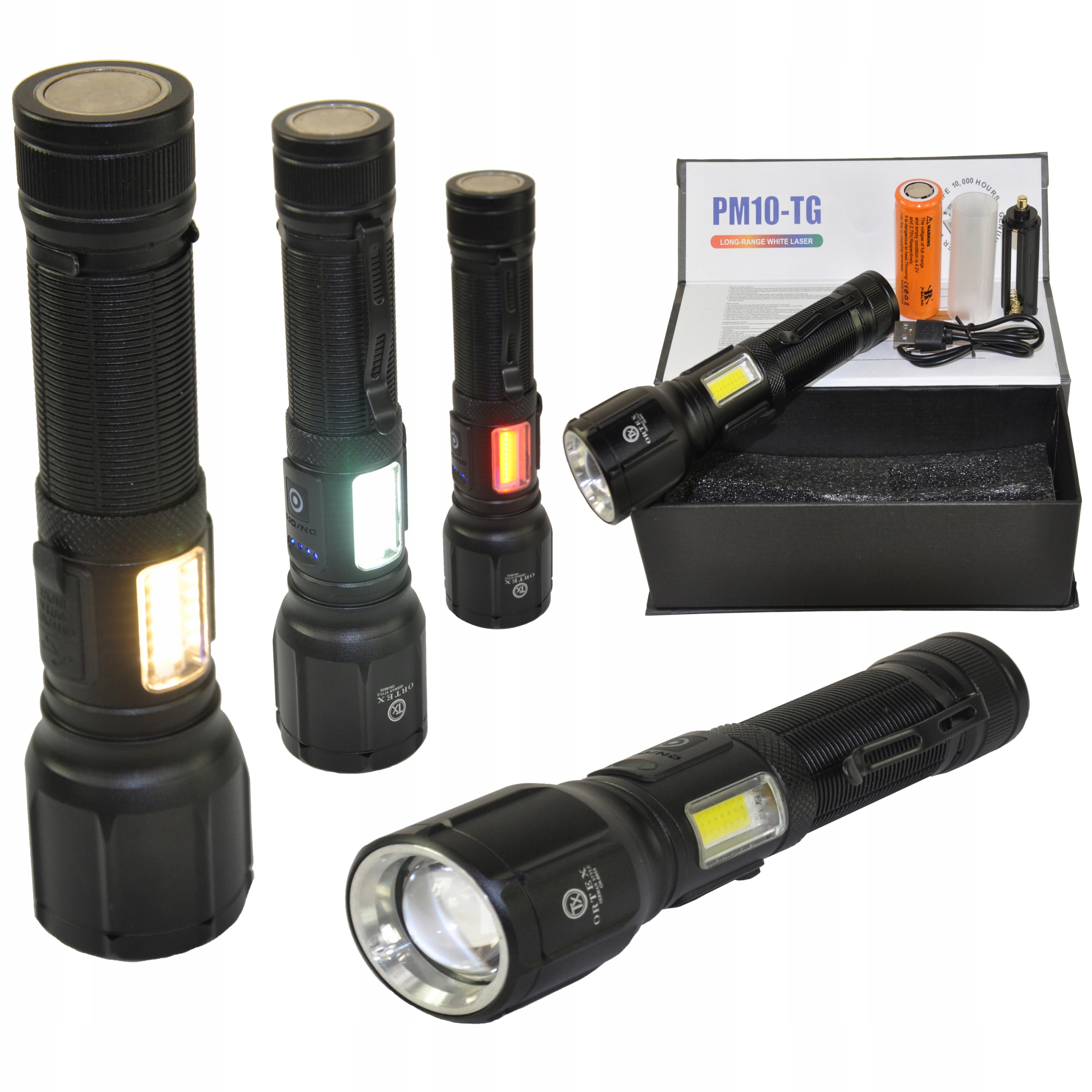 

Latarka akumulatorowa P70 Zoom 2xCOB z Magnesem