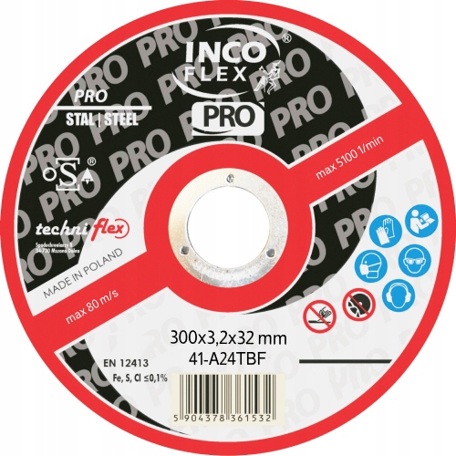 300x3,2x32 Kotouč Incoflex Pro Ocel Komplet 20 ks