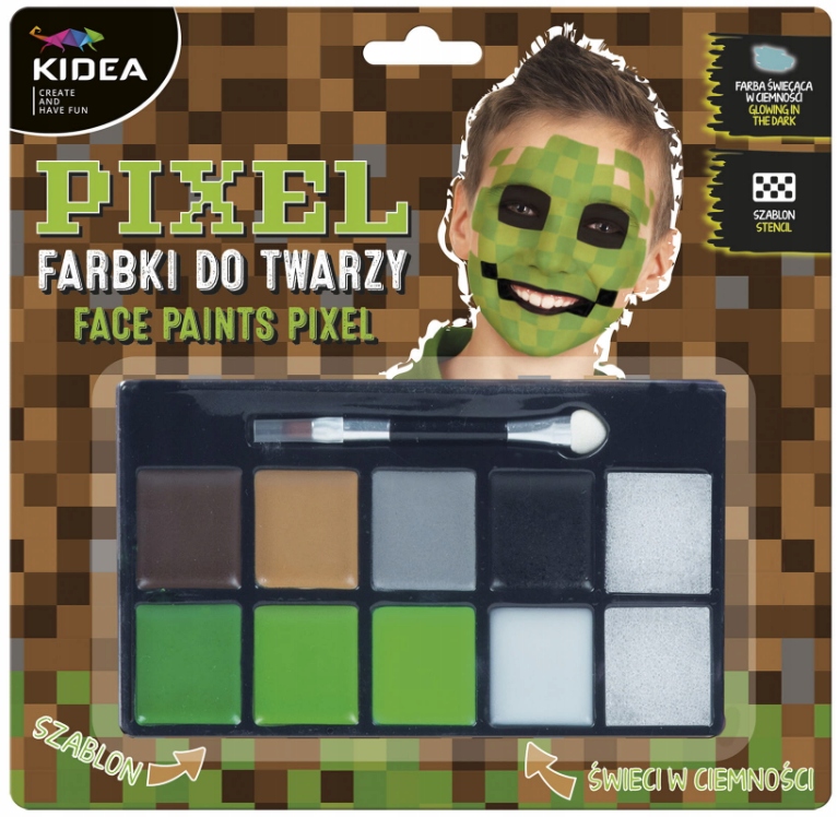 

Farbki Do Twarzy Zestaw Pixel Dla Fanów Minecrafta