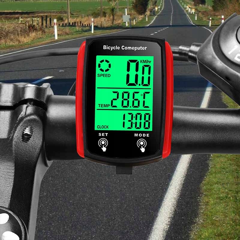 LICZNIK ROWEROWY DO ROWERU MIERNIK PRĘDKOŚCI WODOODPORNY LCD Model CX20WLS
