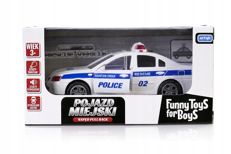SAMOCHÓD AUTO POLICYJNE RADIOWÓZ ŚWIATŁA POLICJA Kod producenta 131653