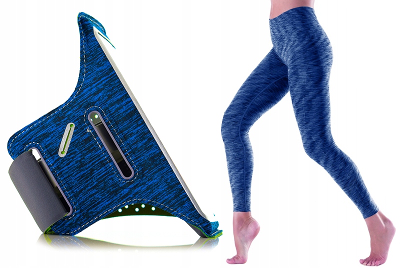 OPASKA NA RAMIĘ NA TELEFON SPORTOWA NARAMIENNA Kolor dominujący odcienie niebieskiego