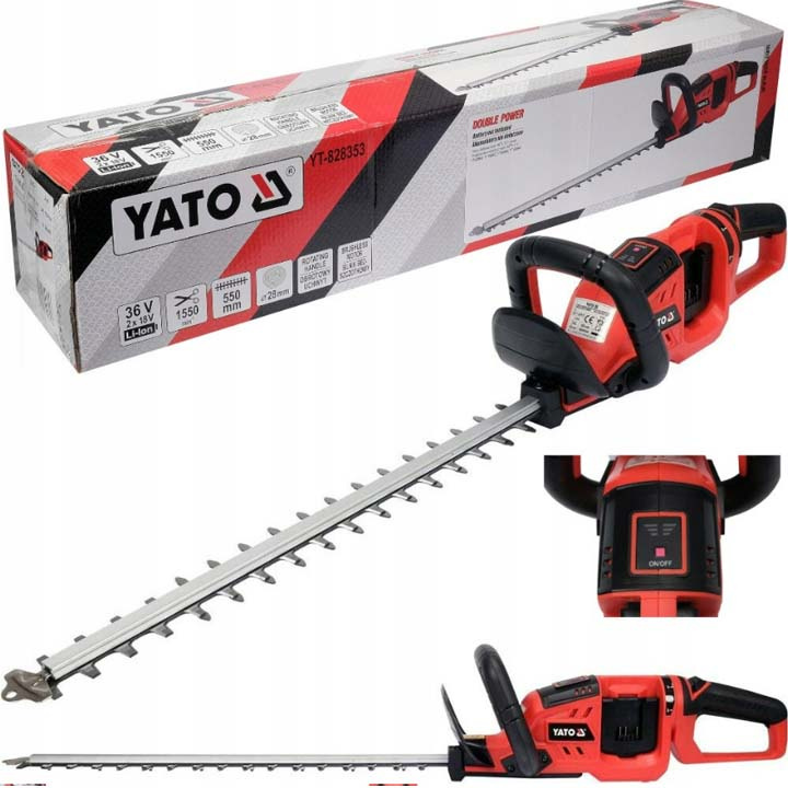 Bezkartáčové Akumulátorové Nožnice Na Živý Plot 55 CM 2X18V