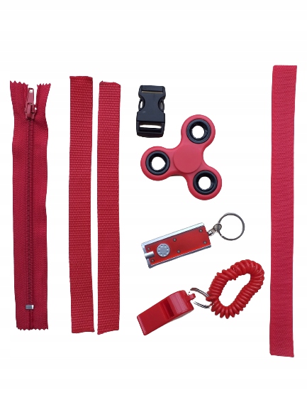 

Zestaw czerwony spinner tablica manipulacyjna Diy