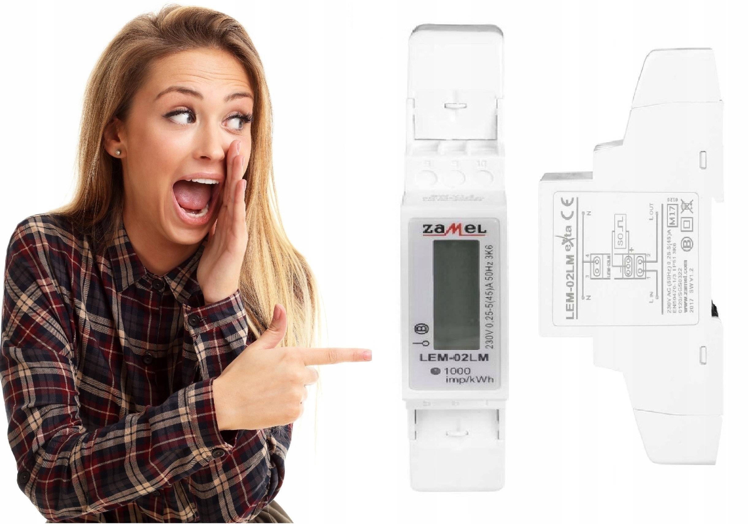 

Licznik Jednofazowy Podlicznik Energii Prądu 1-FAZ