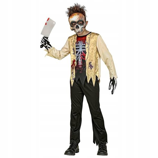Strój Zombie Szkielet Halloween Żywy Trup 140