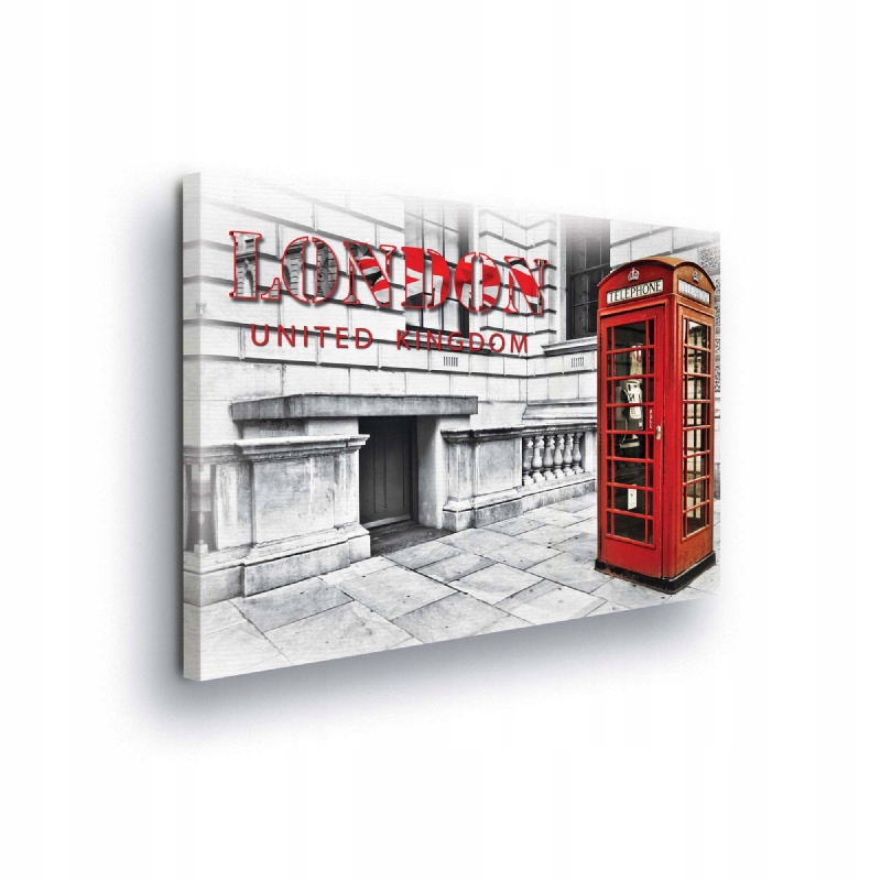Obraz 100x75 Londýn telefonní budka Velká Británie město architektura