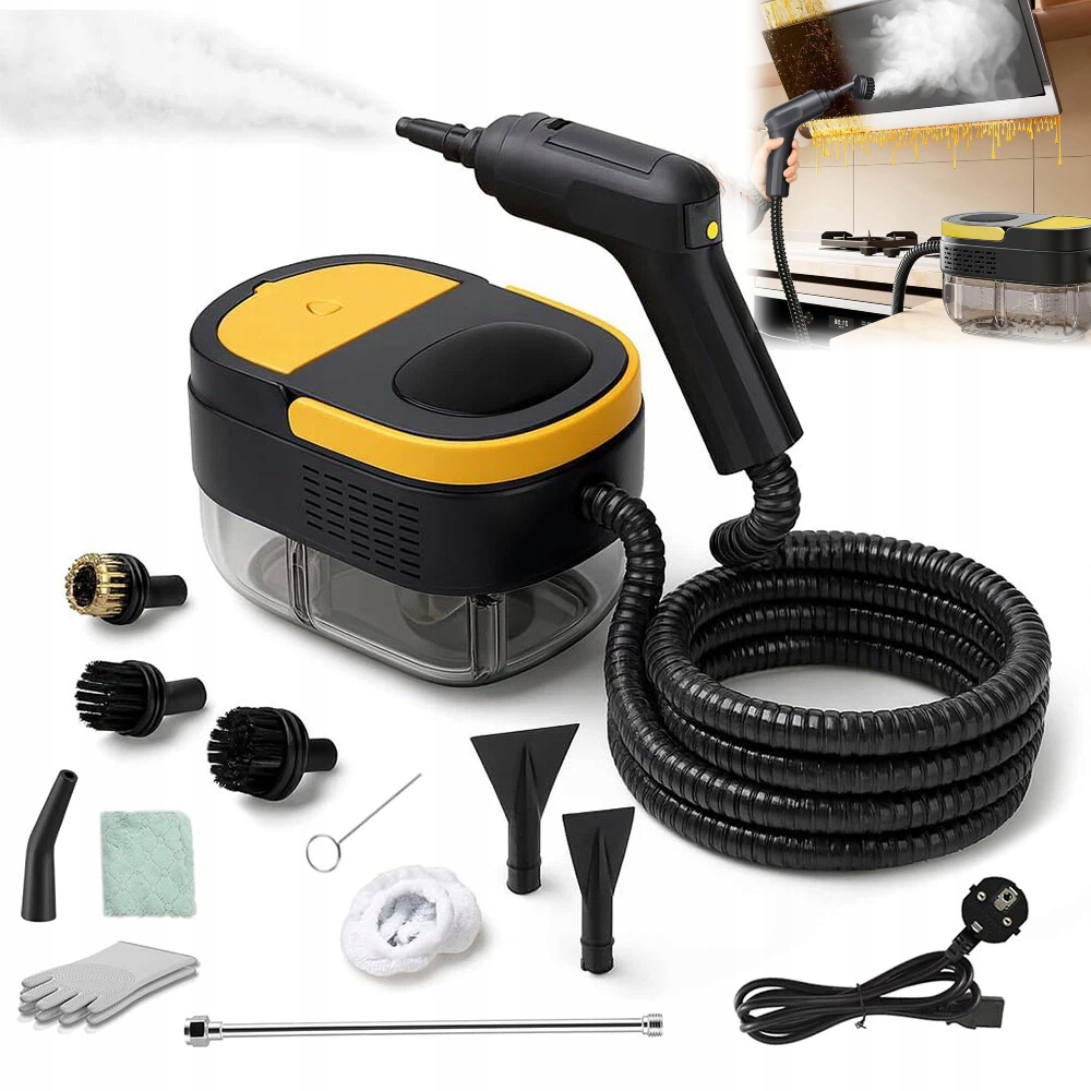 Parní Čistič Oken Parní Čistič 1600 ML 3 Bar 2500 W 1.5 M Parní Hadice