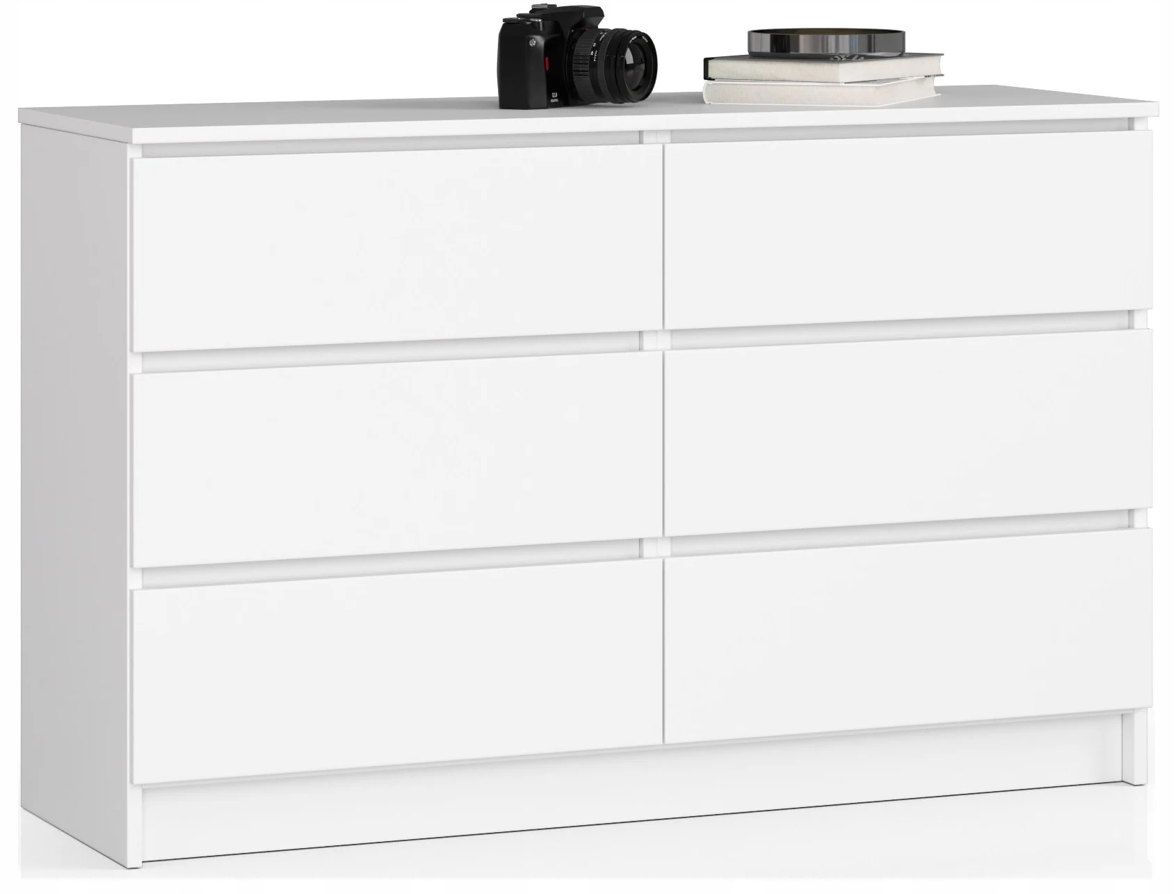Komoda K120 6SZ Clp Pk Biały