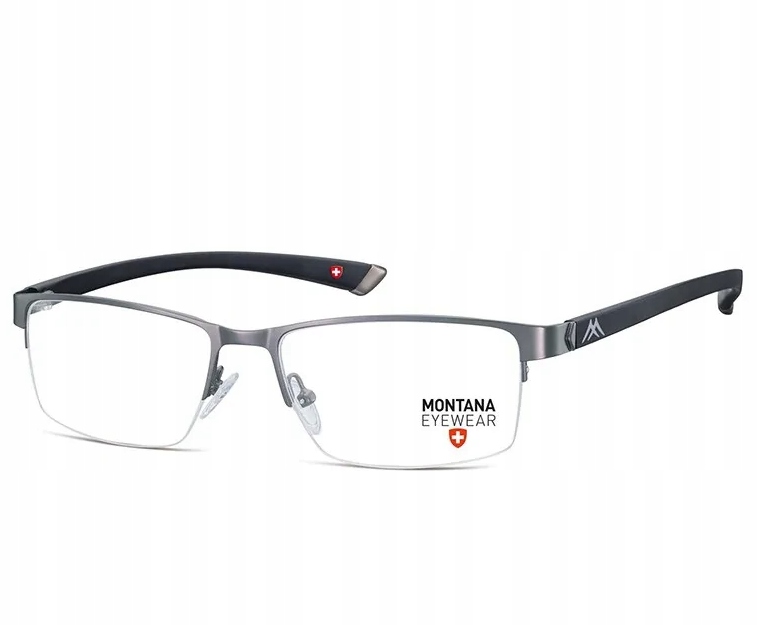 Męskie Okulary Oprawki Korekcyjne Żyłkowe Montana Elastyczne Zauszniki