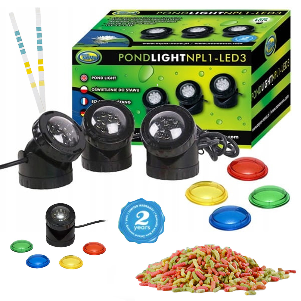 

Oświetlenie Led Do Oczka 3 Szt Czujnik Zmierzchu