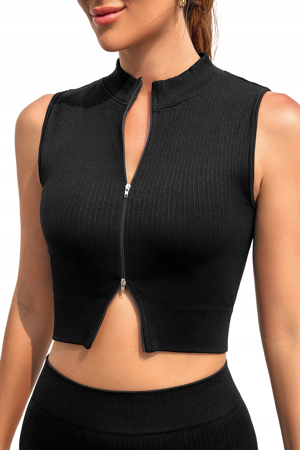 Koszulka do sportu, zamek L/XL