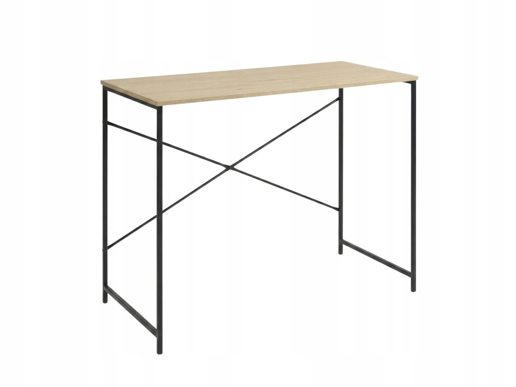 Písací stôl Arbeid, čierny/prírodný