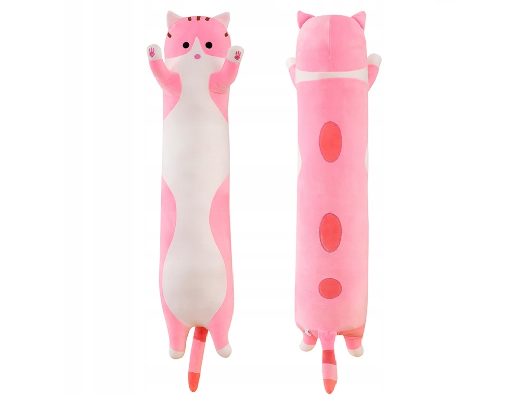 DŁUGI KOTEK KOT MASKOTKA PODUSZKA PLUSZAK 90 CM XL