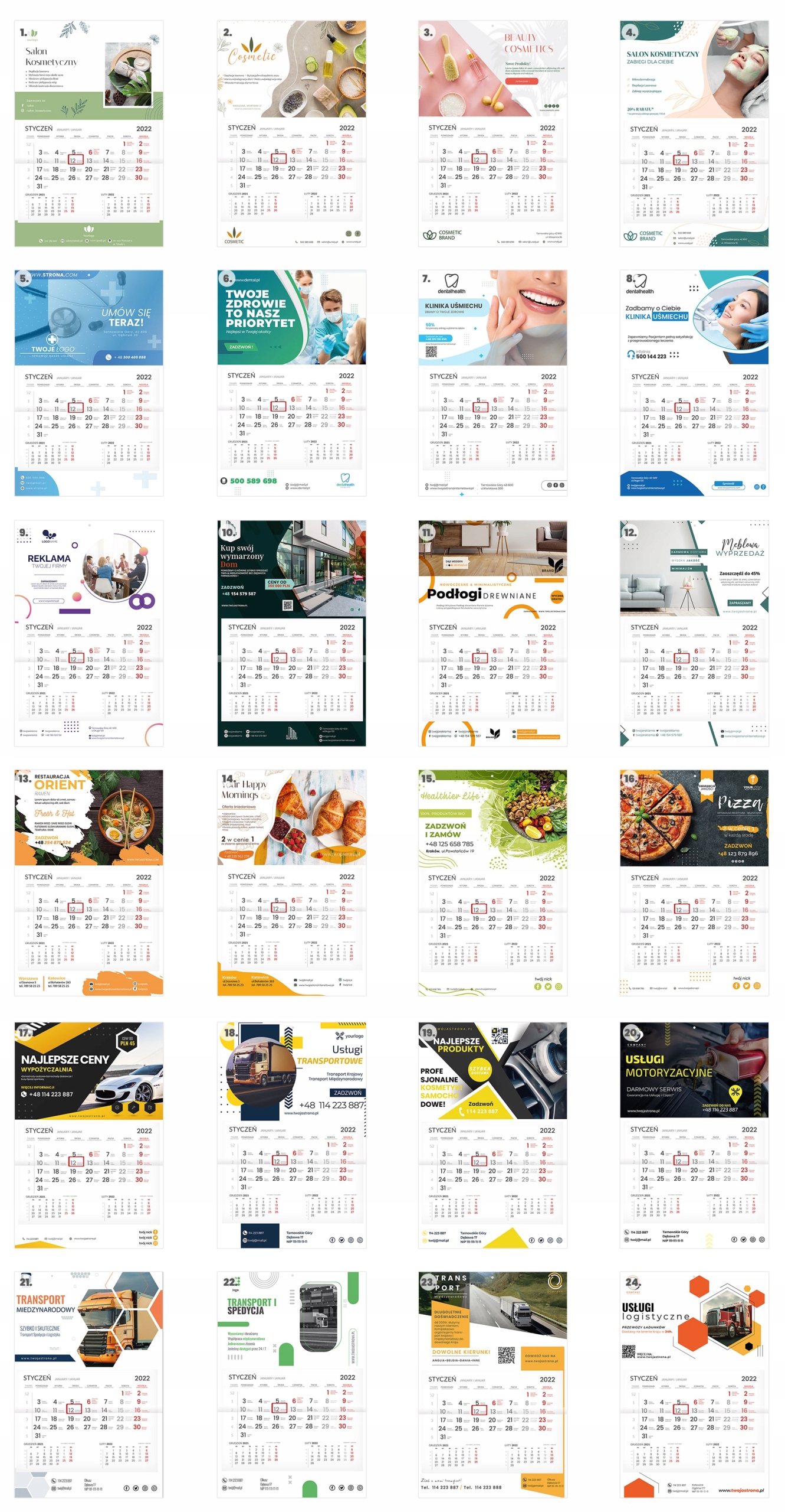 Корпоративный календарь одноместный выпуклый X50 + PROJEK