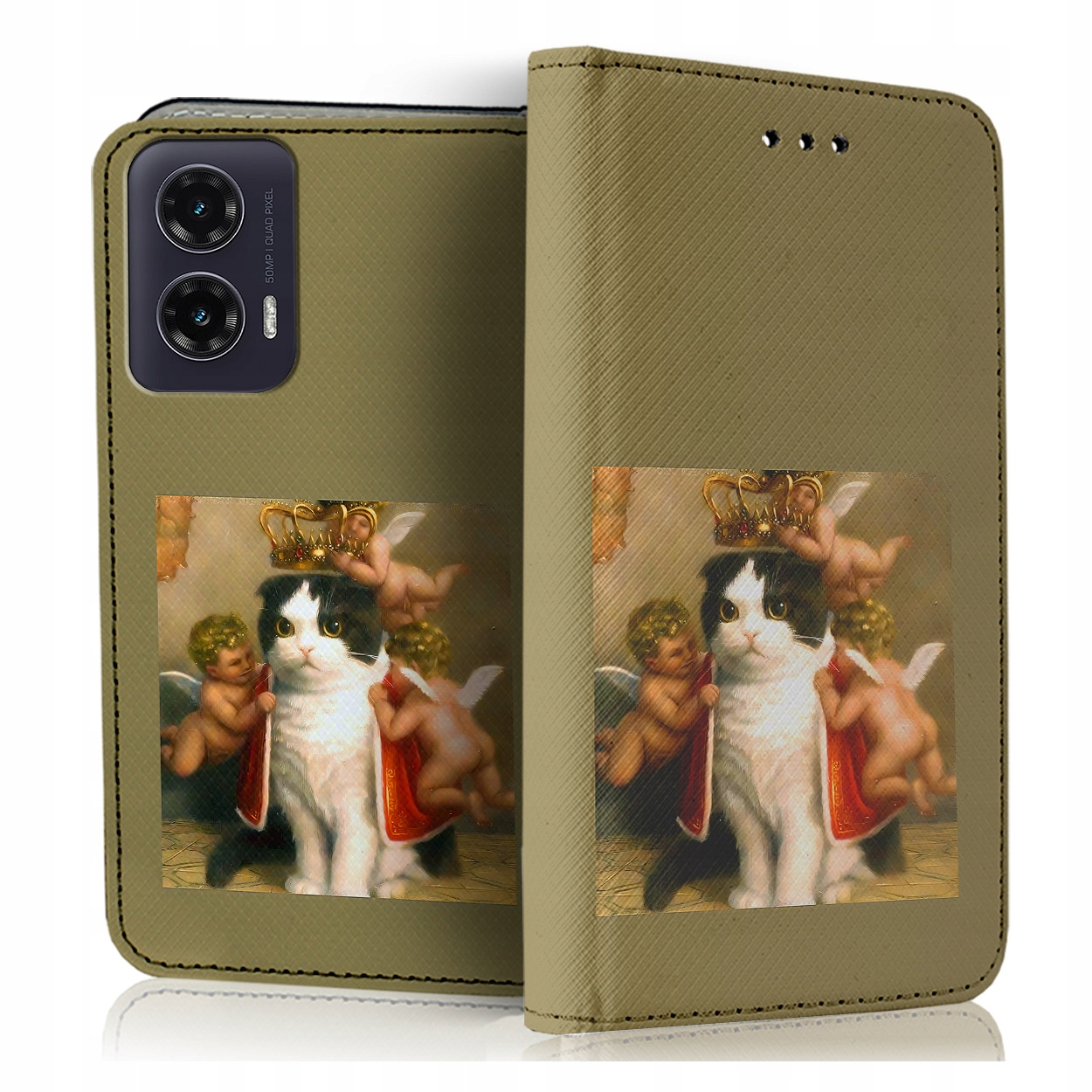 Etui Z Klapką Na Telefon Motorola Moto G35 Case Pokrowiec Szybka Szkiełko