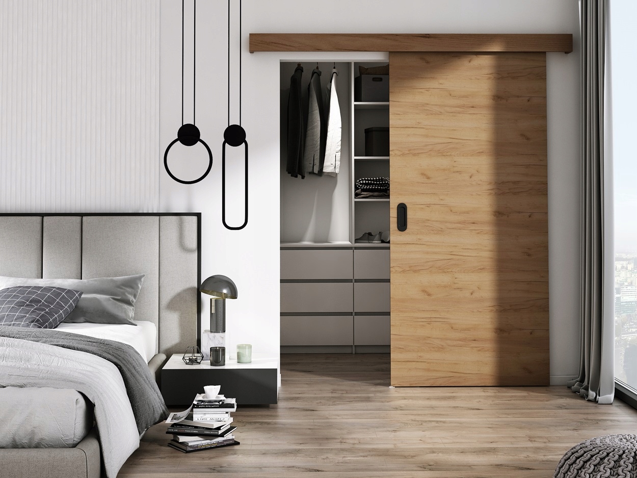 DRZWI PRZESUWNE + SYSTEM PRZESUWNY CAŁY ZESTAW Marka inna