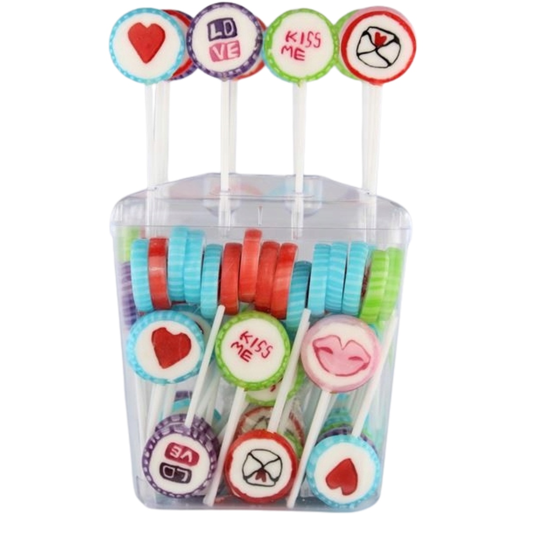 Levně Astra Lízátko desénové Valentýn 10 g x 100 kusů