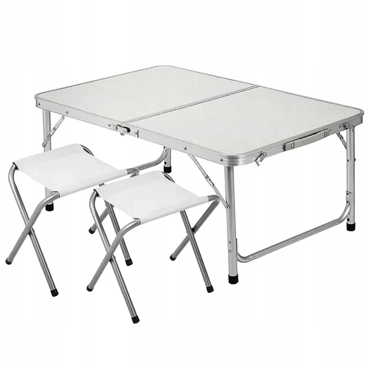 Stolik stół turystyczny ogrodowy na kemping składany walizka 2 krzesła