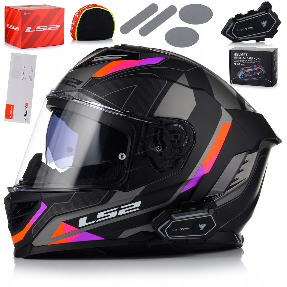 Motocyklová Prilba LS2 FF818 Storm III Sporty Pinlock Blenda Interkom