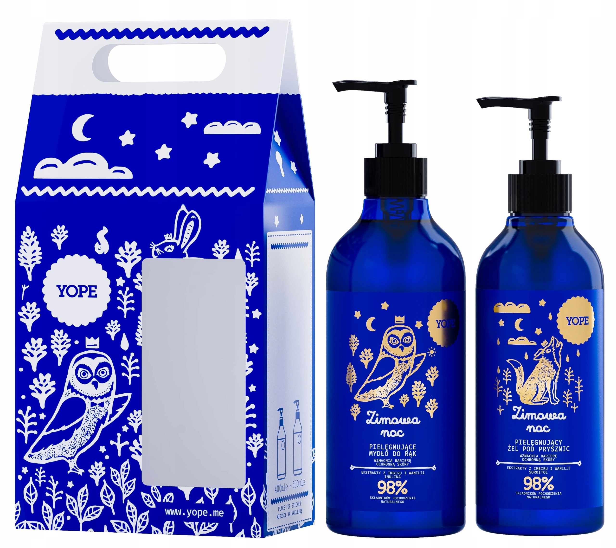 

Yope Zestaw Zimowa Noc mydło i żel 500ml/400ml
