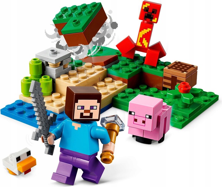 LEGO MINECRAFT ZASADZKA CREEPERA ZESTAW 21177 Płeć chłopcy dziewczynki
